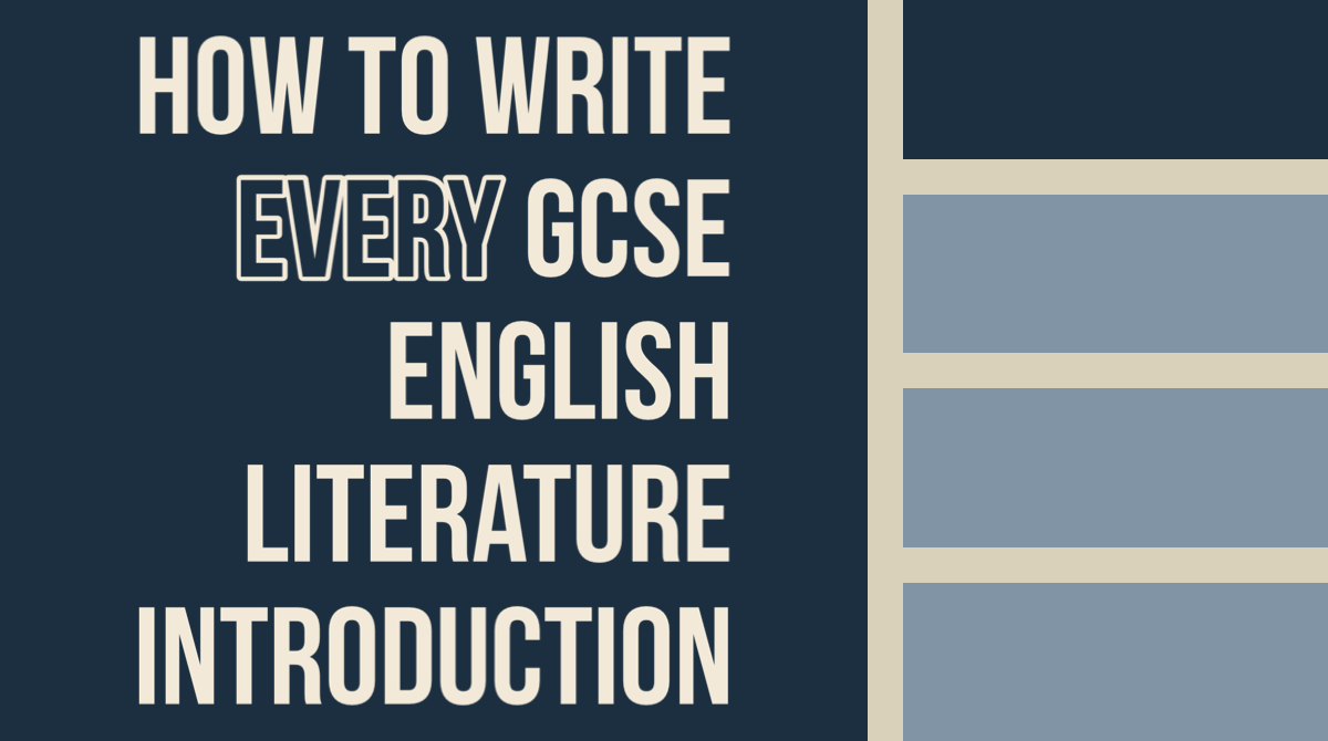 essay structure for english literature gcse